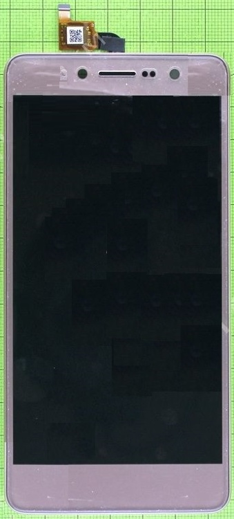 Дисплей для Nomi i5050 EVO Z с сенсором и рамкой Золотистый (FPC0500-0861-1) - 554145