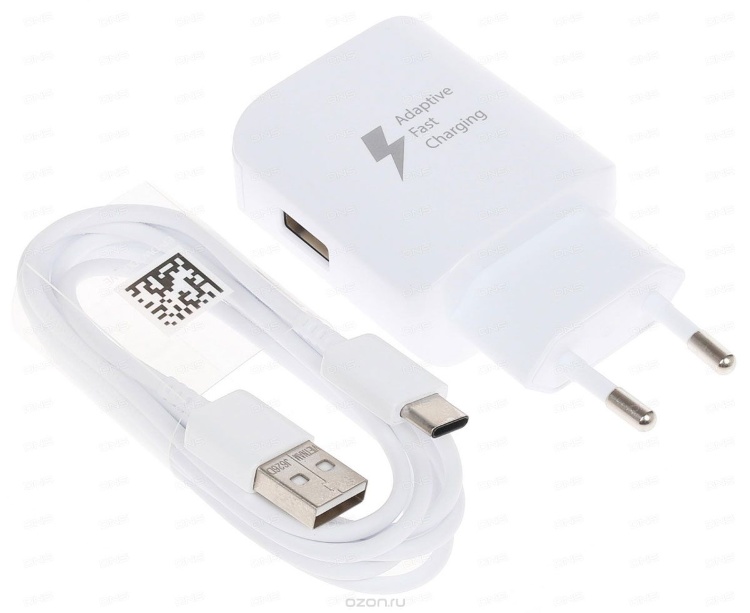 Зарядное устройство USB Samsung Adapter EP-TA300 и кабель Type-C (EP-TA300CWEG) - 555840
