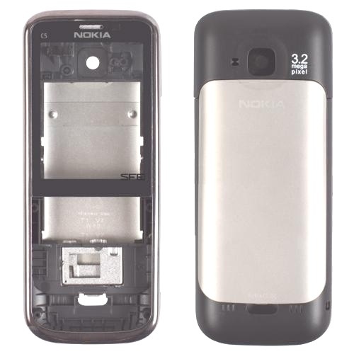 Корпус Nokia C5-00 серый - 507281