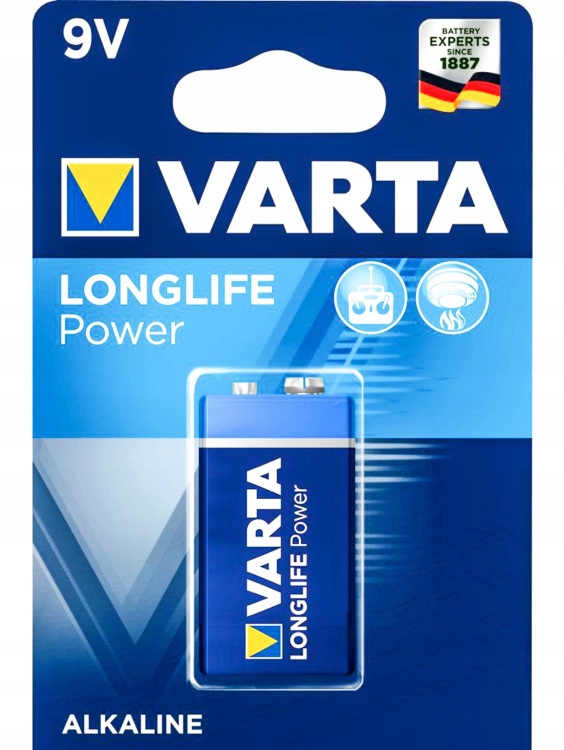 Батарейка Varta 9V Крона 6LR61 Longlife Power (04922) - 533017