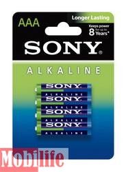 Батарейка Sony AAA LR03 Alkaline 4шт. Цена упаковки. - 203128 Батарейка Sony AAA LR03 Alkaline 4шт. Цена упаковки. - 203128