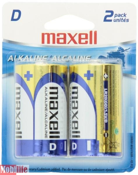 Батарейка Maxell D LR20 2bl - 201812