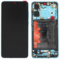 Дисплей для Huawei P30 с сенсором и рамкой Синий