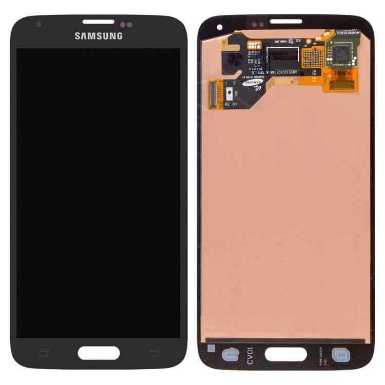 Дисплей для Samsung G900A Galaxy S5, G900F, G900H, G900I, G900T с сенсором черный Оригинал - 558134