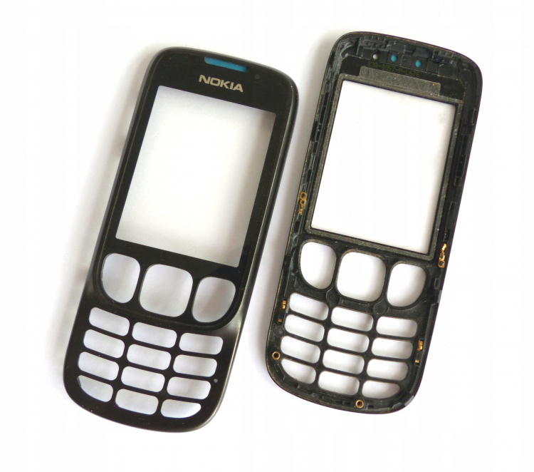 Передняя панель корпуса для Nokia 6303c, 6303ic черная - 560616