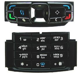 Клавиатура (кнопки) Nokia N95 Черный - 502982 Клавиатура (кнопки) Nokia N95 Черный - 502982