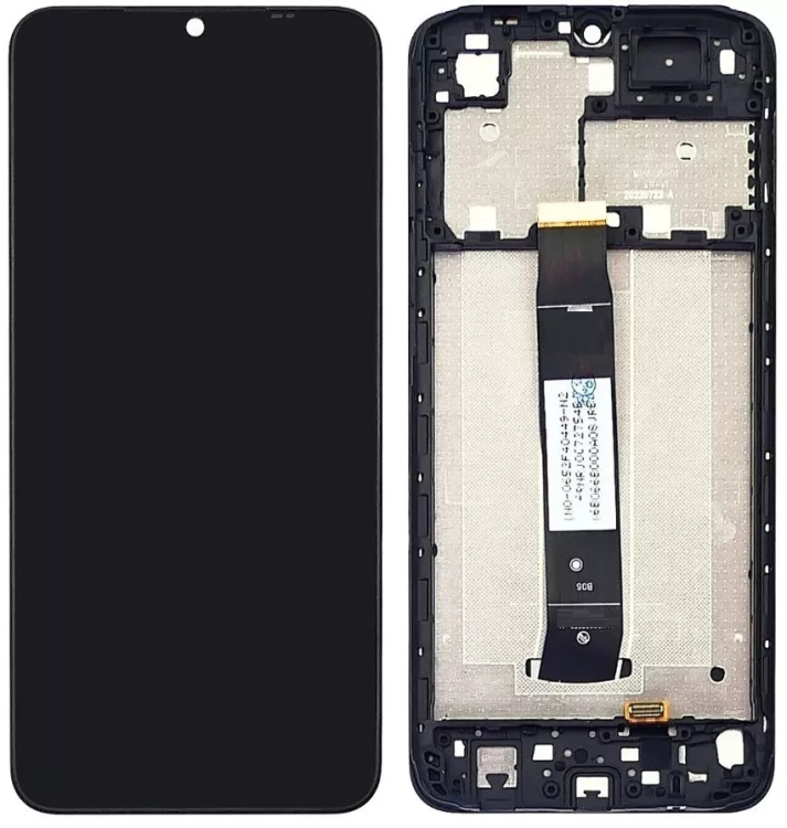 Дисплей для Xiaomi Redmi A2, Redmi A2 Plus, с сенсором и рамкой, черный - 913710