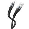 Дата-кабель USB XO NB209 2.4A Type-C тканинний black - 914511 Дата-кабель USB XO NB209 2.4A Type-C тканинний black - 914511