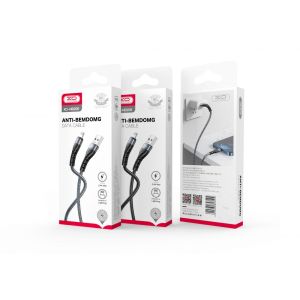 Дата-кабель USB XO NB209 2.4A Type-C тканинний black - 914511 Дата-кабель USB XO NB209 2.4A Type-C тканинний black - 914511