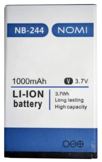 Аккумулятор для Nomi NB-244, i244, 1000мАч