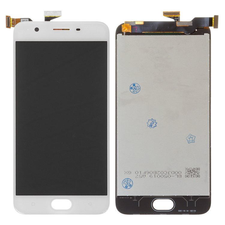 Дисплей для OPPO A57, F3 Lite с сенсором Белый Оригинал CPH1701 - 564491
