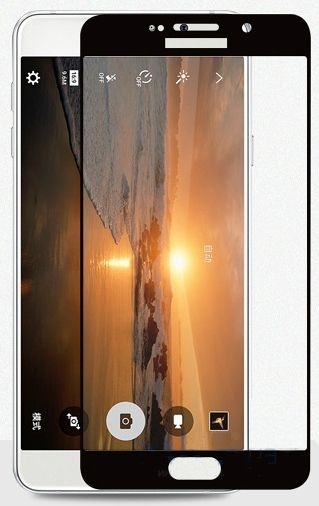 Защитное стекло Samsung Galaxy A530, A8 2018, 3D Черный - 557038