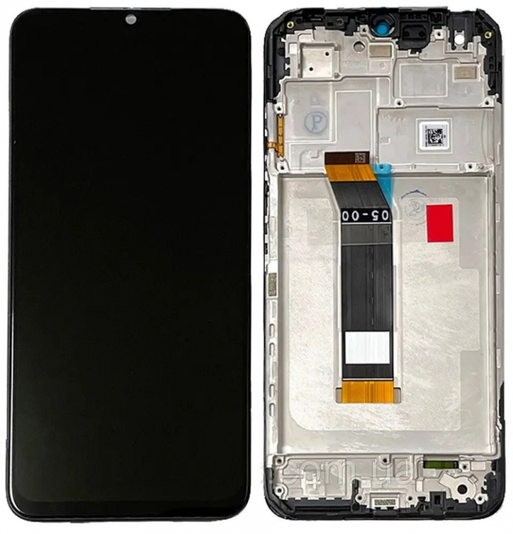 Дисплей Xiaomi Poco M5, Poco M4 5G, Redmi 10 5G, Redmi Note 11E с сенсором и рамкой, Power Black, оригинал - 911019