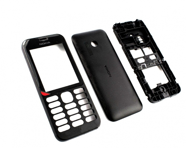 Корпус Nokia 215 RM-1110 Black - 548754