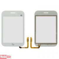 Сенсорное стекло (тачскрин) для Fly E141TV, E141TV+ белый