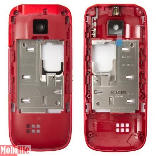 Середня частина корпуса для Nokia 5130, оригінал, червоний, повна, (0253790) - 534104