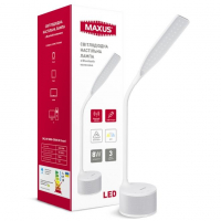 Настольная лампа светодиодная (Led) Maxus DKL 8W 3000-5700K WH Sound (1-MAX-DKL-001-04)