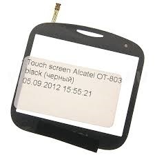 Тачскрин Alcatel OneTouch 803 черный
