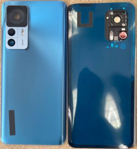 Задняя крышка Xiaomi 12T, с стеклом камеры, Blue - 919473