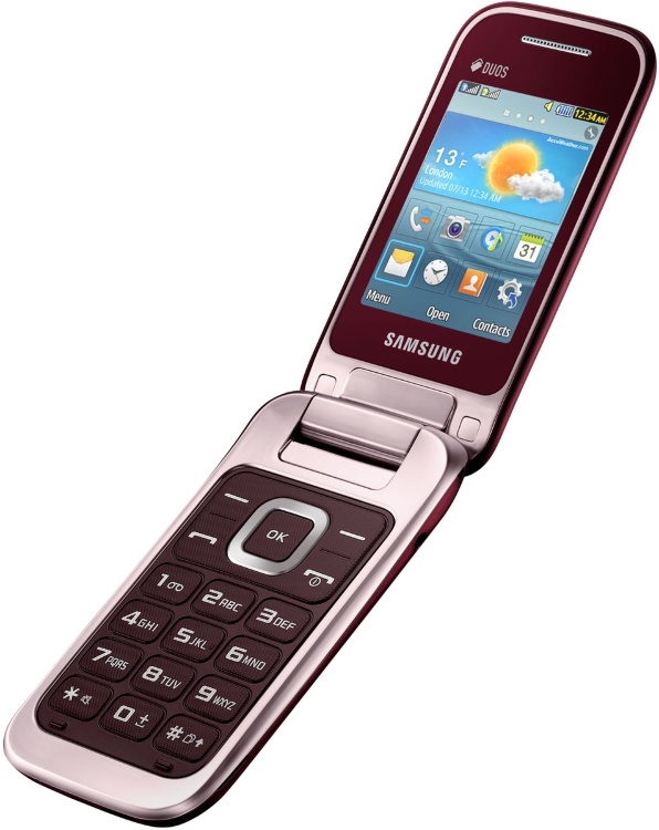 Samsung C3592 Duos wine red - 