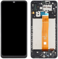 Дисплей для Samsung A022, Galaxy A02 2021 с сенсором и рамкой Черный Оригинал GH81-20181A