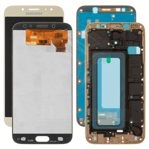 Дисплей Samsung J730 Galaxy J7 (2017) с сенсором и рамкой Золотистый (TFT) - 557442