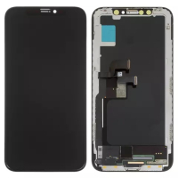 Дисплей для Apple iPhone X с сенсором  и рамкой, черный (AMOLED)