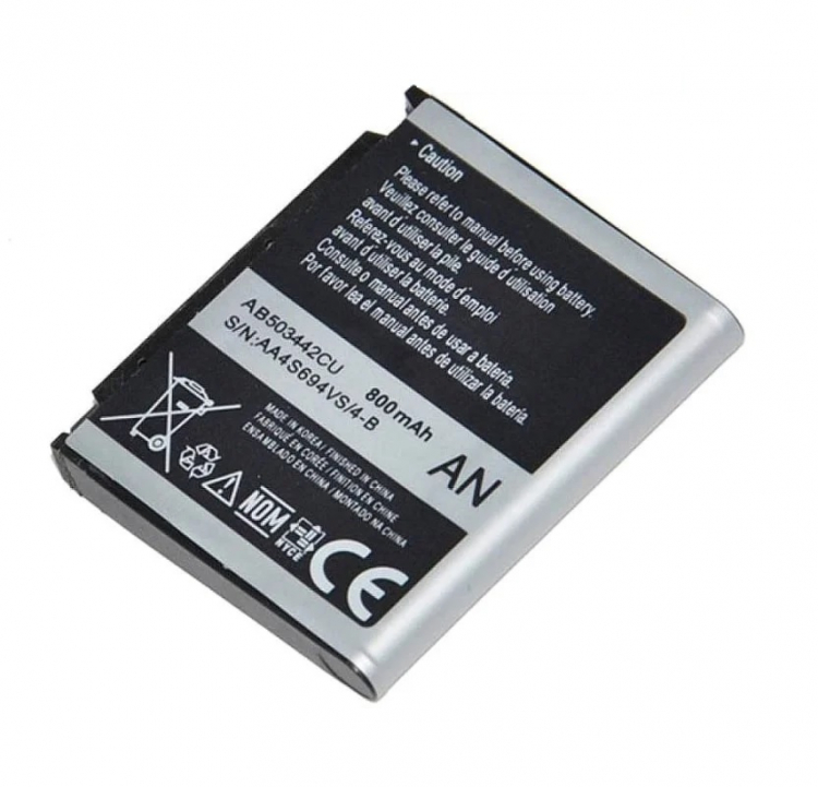 Аккумулятор для Samsung AB503442CU, D900, D900i, E480, U100 - 113654