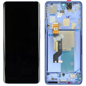 Дисплей Motorola XT2409 Moto Edge 50 Neo с сенсором и рамкой, Nautical Blue, оригинал - 923064