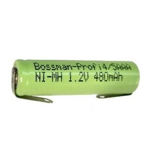 Акумулятор промисловий Bossman 4/5 AAA 480mAh 1.2v з контактами - 563305