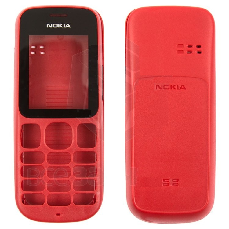 Корпус Nokia 101 красный, передняя и задняя панели - 534207