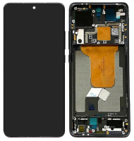 Дисплей для Xiaomi 12, 12S, 12X (2022) с сенсором и рамкой, черный (OLED)