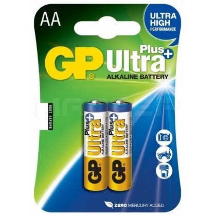 Батарейка GP AA LR06 ULTRA 2шт 15AUP-2UE4 Цена за 1 елемент. - 559530