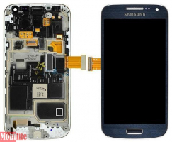 Дисплей для Samsung i9190 Galaxy S4 mini, I9192 Galaxy S4 Mini Duos с сенсором передней панелью Синий