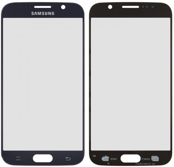 Стекло дисплея для ремонта Samsung G920 Galaxy S6 синий - 544994