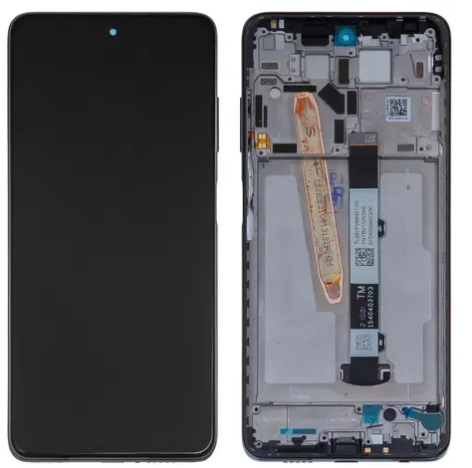 Дисплей для Xiaomi POCO X3, POCO X3 Pro, NFC с сенсором и рамкой Черный - 565691