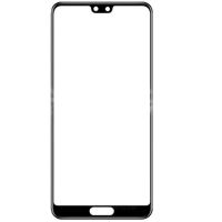 Скло дисплея для ремонту Huawei P20 чорне