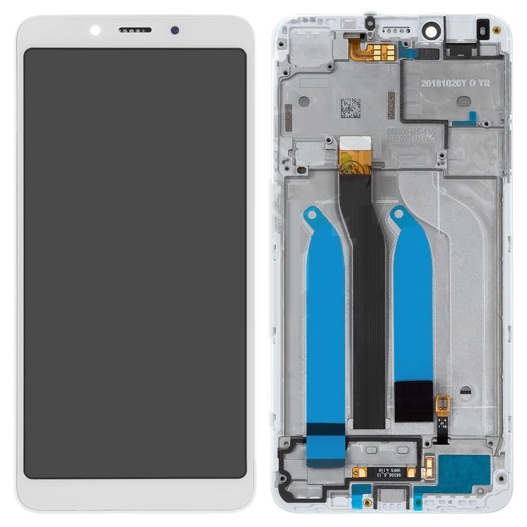 Дисплей для Xiaomi Redmi 6, Redmi 6A с сенсором и рамкой Белый original - 557244
