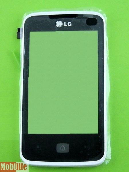 Сенсорное стекло (тачскрин) для LG E510 Optimus Hub белый