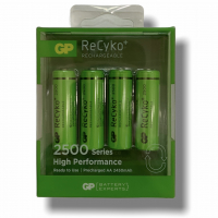 Аккумулятор GP AA R06 ReCyko Ni-MH 2500 mAh 4шт Цена упаковки. 250AAHCE-2GBE4