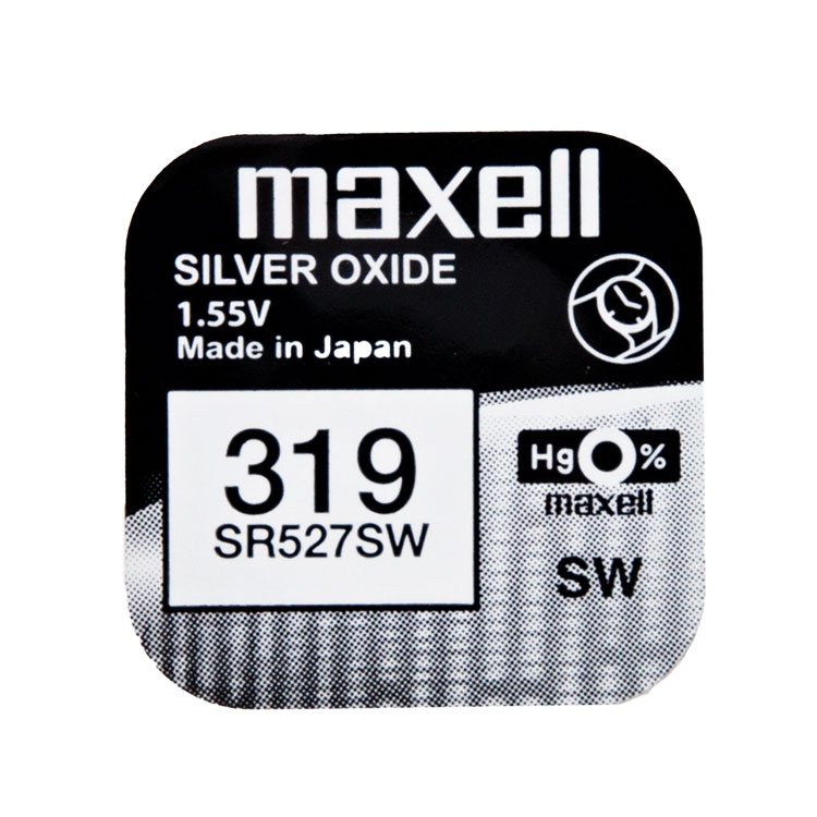 Батарейка часовая Maxell 319, V319, SR527SW, SR64, 615 - 201822