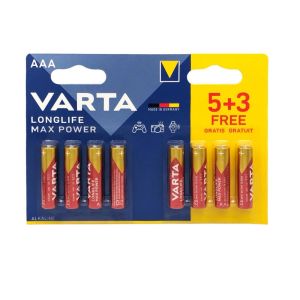 Батарейки AAA (LR03) Varta Longlife Max Power Alkaline (8шт.) - 544794 Батарейки AAA (LR03) Varta Longlife Max Power Alkaline (8шт.) - 544794
