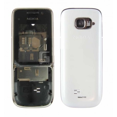 Корпус Nokia C2-01 серебристый - 536513