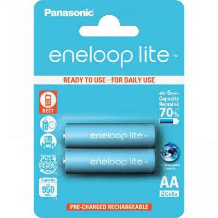 Аккумулятор ENELOOP Panasonic AA R06 950mAh NiMh 2шт Цена упаковки - 556846