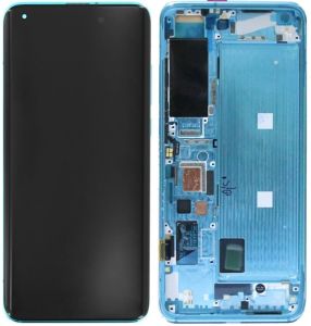 Дисплей для Xiaomi Mi10, Mi10 Pro с сенсором и рамкой, зеленый, оригинал - 908945