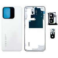 Корпус Xiaomi Poco M5S (зі склом камери) white