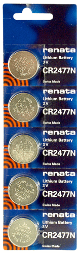 Батарейка Renata CR2477N 5шт Цена упаковки. - 554155