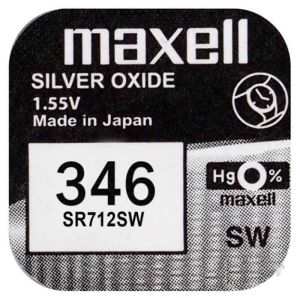 Батарейка годинна Maxell 346, V346, SR712SW, 628 - 201824