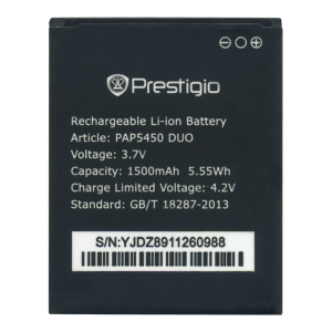 Аккумулятор для Prestigio MultiPhone PAP5450, PAP5451 (1500 mAh) - 544343 Аккумулятор для Prestigio MultiPhone PAP5450, PAP5451 (1500 mAh) - 544343