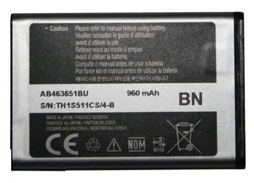 Аккумулятор для Samsung AB463651BU, b3410, b5310, c3060, c3200, c3222, c3322, c3500, c3510, c3530, c5510, c6112 Duos, f400, j800 Luxe, l700, m3310 - 114715